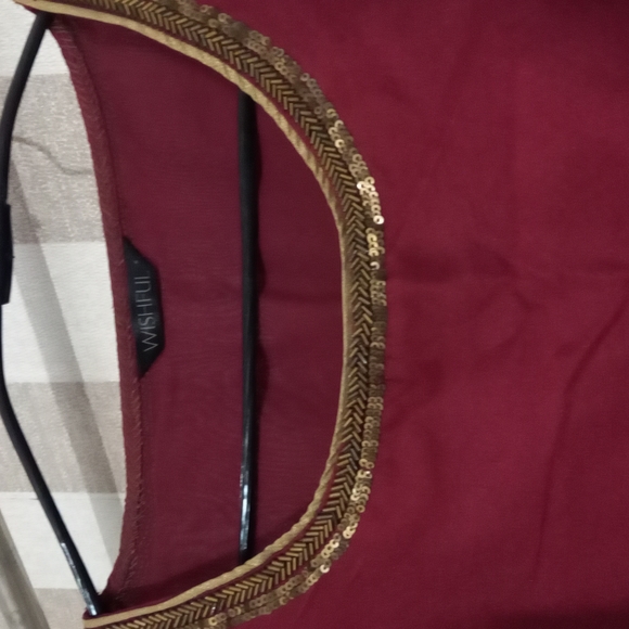 Wishful banarasi silk kurti size 8 - Picture 2 of 3